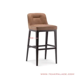 Itzy Bar Stool Jati Black Walnut Minimalis