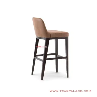 Itzy Bar Stool Jati Black Walnut Minimalis