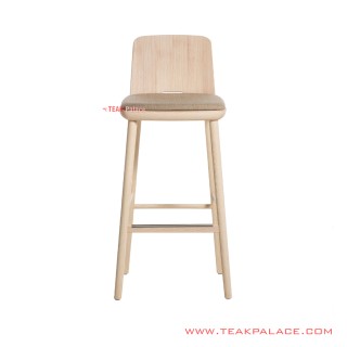 Stool Bar White Wash Minimalis Jati Sipha