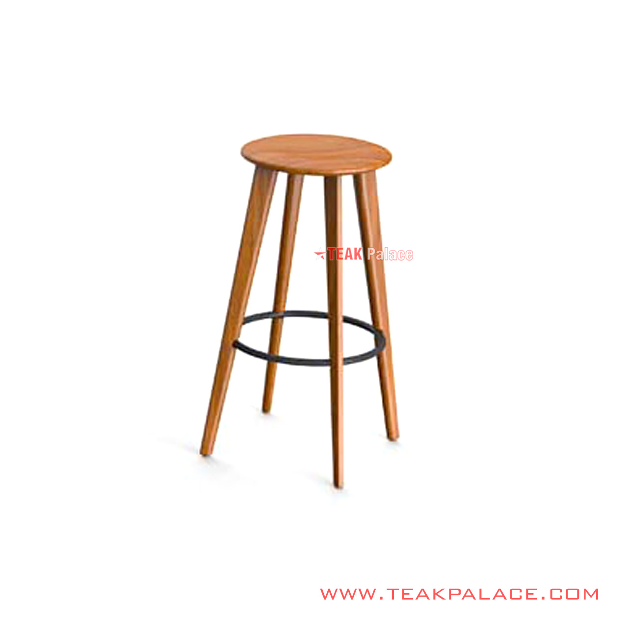 Bar Stool Minimalist Teak Wood Golden Teak