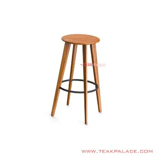 Stool Bar Minimalis Kayu Jati Golden Teak