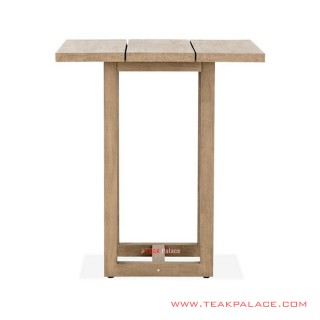 Meja Bar Jayden Kayu Jati Natural Minimalis