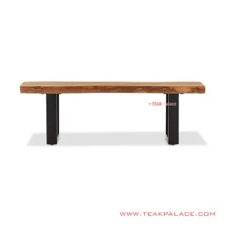 Bangku Makan Minimalis Teras Kaki Besi Seri Melani