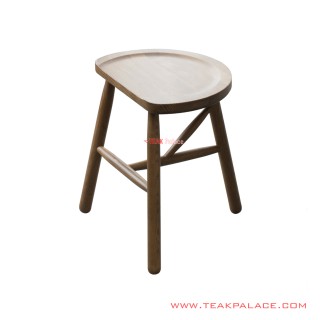 Minimalist Teak Pucoi Stool