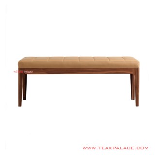 Oscar Minimalist Teak Domino Bench