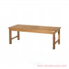 dining bench natural teak lucia series 49