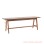 Park Bench Minimalist Teak Wood Salak Brown Centuri Series