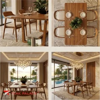 Set Meja Makan 4 Kursi Hiroshima Kayu Jati Premium – Elegansi Modern untuk Ruang Makan Anda Set Meja Makan 4 Kursi Hiroshima Kayu Jati Premium – Elegansi Modern untuk Ruang Makan Anda