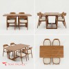 Set Meja Makan 4 Kursi Hiroshima Kayu Jati Premium – Elegansi Modern untuk Ruang Makan Anda Set Meja Makan 4 Kursi Hiroshima Kayu Jati Premium – Elegansi Modern untuk Ruang Makan Anda