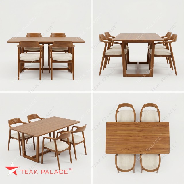Set Meja Makan 4 Kursi Hiroshima Kayu Jati Premium – Elegansi Modern untuk Ruang Makan Anda Set Meja Makan 4 Kursi Hiroshima Kayu Jati Premium – Elegansi Modern untuk Ruang Makan Anda