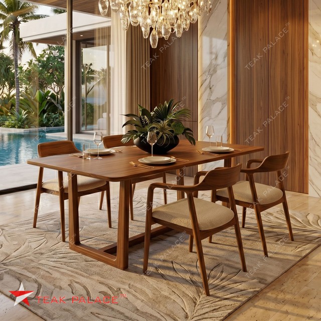 Set Meja Makan 4 Kursi Hiroshima Kayu Jati Premium – Elegansi Modern untuk Ruang Makan Anda Set Meja Makan 4 Kursi Hiroshima Kayu Jati Premium – Elegansi Modern untuk Ruang Makan Anda