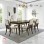 Modern 6-Seater Teak Wood Dining Table Jimbaran Series - Luxurious & Elegant