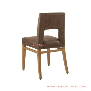  Dining Chairs Leather Salak Brown Cloe Series
