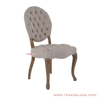 Kursi Makan Spanyol Makadamia Kayu Jati White Wash Rustic