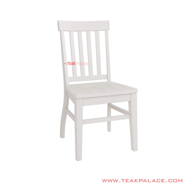 Allen Minimalist White Duco Dining Chair