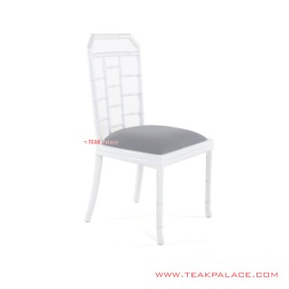 Kursi Makan Billar Jati Putih Minimalis