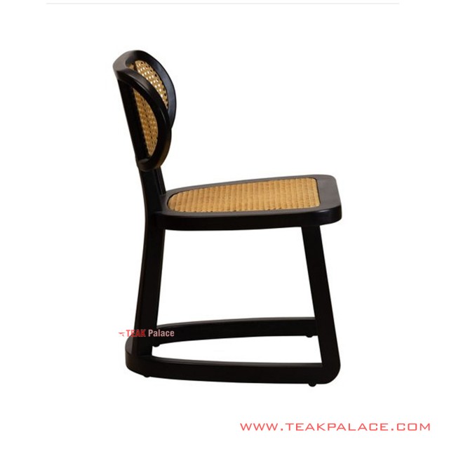 Dining Chairs Lionel Minimalist Black With Rattan Woven dining chairs lionel minimalist black with rattan woven 62