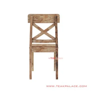 Kursi Makan Shima Minimalis White Wash Rustic Murah