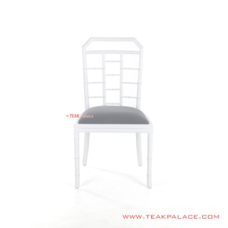 Kursi Makan Billar Jati Putih Minimalis