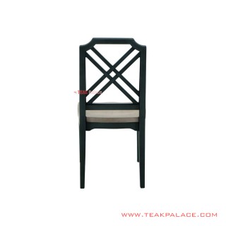 Kursi Makan Minimalis Kayu Jati Netherland Hitam