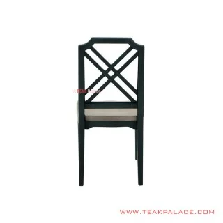 Kursi Makan Minimalis Kayu Jati Netherland Hitam