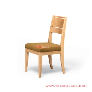 Dining Chairs Minimalist Teak Salak Brown Upholstery Fabric Foam Yeoja Series