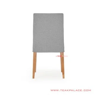 Dining Chairs Teak Wood Natural Upholstery Gauri Series