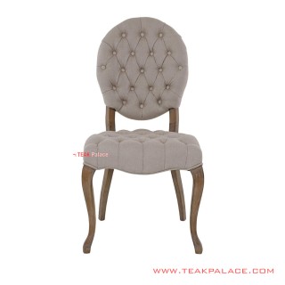 Kursi Makan Spanyol Makadamia Kayu Jati White Wash Rustic