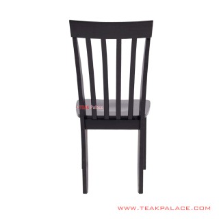 Kursi Makan Riviera Black Kayu Jati Minimalis