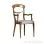 Kursi Teras Calista Series Jati Salak Brown Cushion Grey Motive