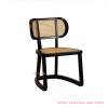 Dining Chairs Lionel Minimalist Black With Rattan Woven dining chairs lionel minimalist black with rattan woven 63