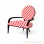 Terrace Chairs Teak  with Red Totol Motive Olivia Series