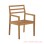 Dario Natural Minimalist Teak Wood Dining Chair