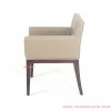 Dining Chair Modern Minimalist Teak Leather Upholstery Depok Series dining chair modern minimalist teak leather upholstery depok series 70