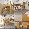 Harada Luxury 6-Seater Minimalist Dining Table Set – 100% Solid Teak Wood Harada Luxury 6-Seater Minimalist Dining Table Set – 100% Solid Teak Wood