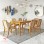 Harada Luxury 6-Seater Minimalist Dining Table Set – 100% Solid Teak Wood