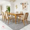 Set Kursi Meja Makan Minimalis 6 Kursi Mewah Seri Harada – 100% Kayu Jati Solid Set Kursi Meja Makan Minimalis 6 Kursi Mewah Seri Harada – 100% Kayu Jati Solid