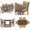Buy Minimalist 6-Seater Dining Table Set Manado Series – Solid Teak Wood Jepara