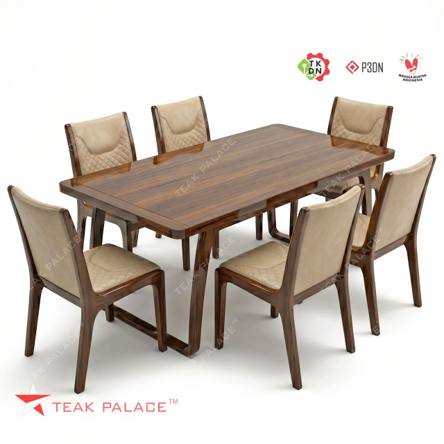 Jual Meja Makan 6 Kursi Minimalis Seri Manado – Kayu Jati Solid Jepara Jual Meja Makan 6 Kursi Minimalis Seri Manado – Kayu Jati Solid Jepara