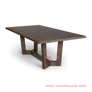 Meja Makan Kayu Jati 8 Kursi Seri Duette