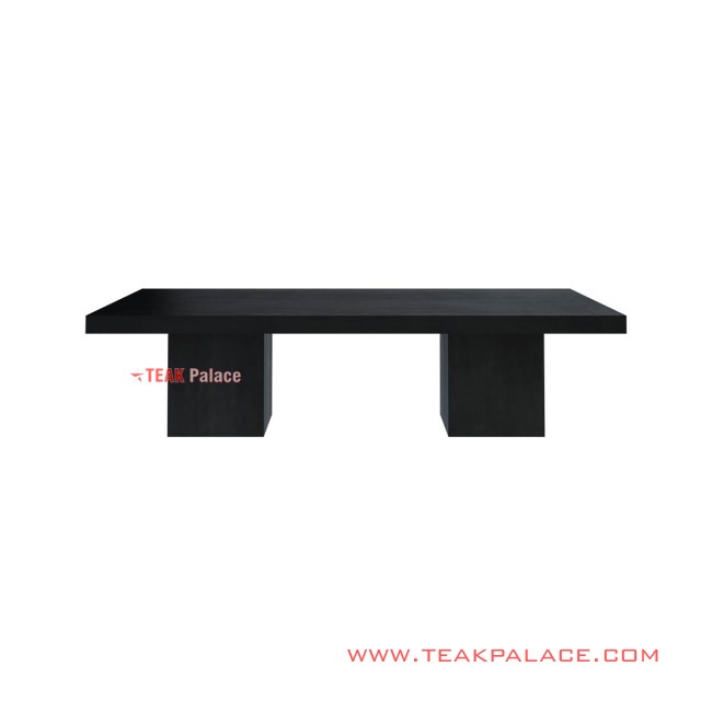 Meja Makan Black Mewah Jati 10 orang Seri Wilona