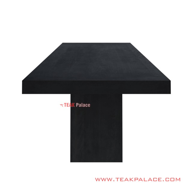 Meja Makan Black Mewah Jati 10 orang Seri Wilona