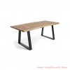 Dining table Iron Legs Minimalist Natural Wood Leaves Lucena Series dining table iron legs minimalist natural wood leaves lucena series 62