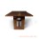 Dining Table  Solid Teak 6 People Salak Brown Duette series