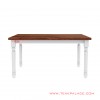 brown minimalist dining table semarang series box 70