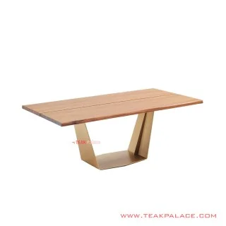 Meja Makan Mewah Eliva Minimalis Salak Brown