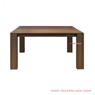 Meja Makan Eston Jati Solid Salak Brown