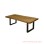 Minimalist Natural Melani Iron Dining Table