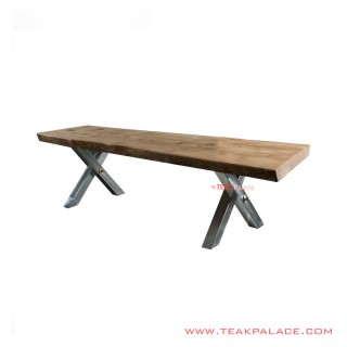 Meja Makan Kaki Besi 8 Seater Seri Kurozu Meja Makan Kaki Besi 8 Seater Seri Kurozu