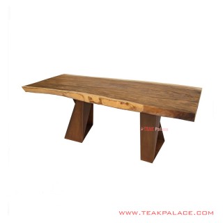 Dining Table Salak Brown Brown Feet Camelo Series